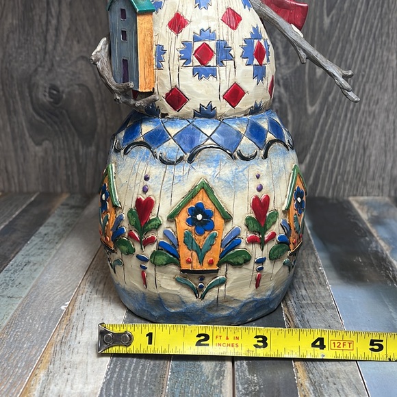 🌾 Jim Shore Vintage 2003 HEARTWOOD CREEK “ Winter’s Haven” Snowman - Picture 9 of 12